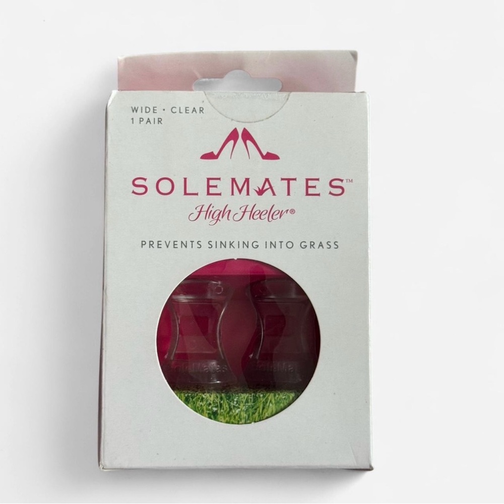 Solemates High Heeler heel protectors in clear (wide)